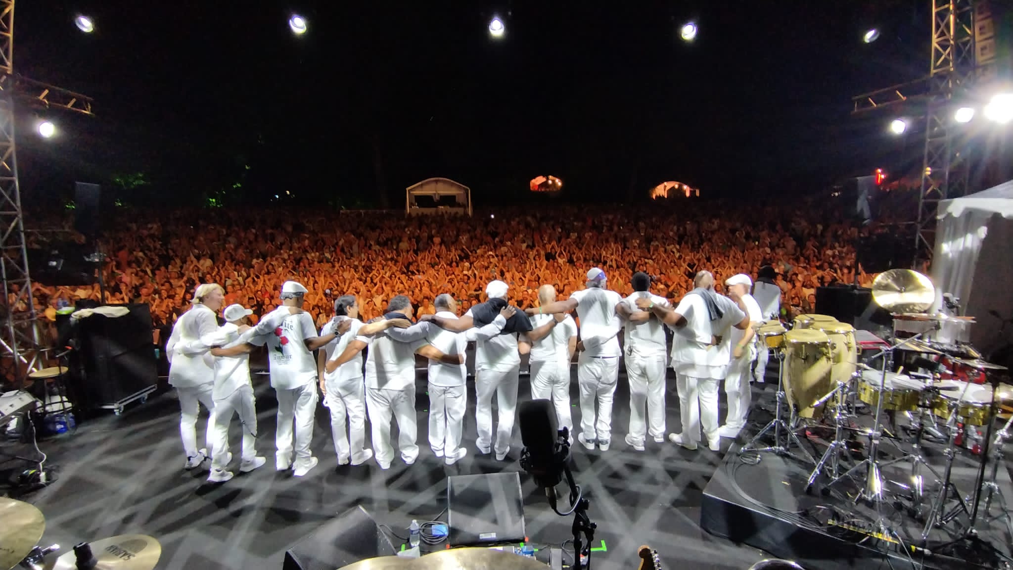 Crowd scene with EWF Experience