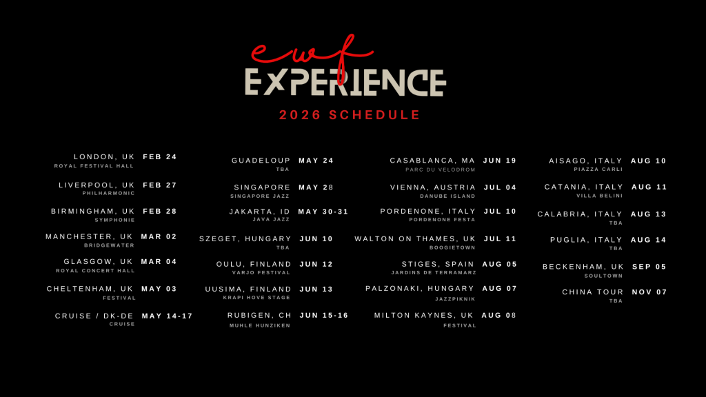 Tour dates 2026